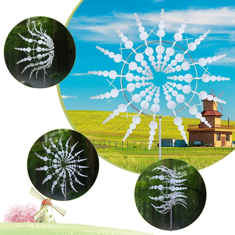 

2023 Новая уникальная Волшебная металлическая ветряная мельница, ветряные шпиннеры для газона на открытом воздухе, ветряной Ловец, двор, патио, садовое украшение