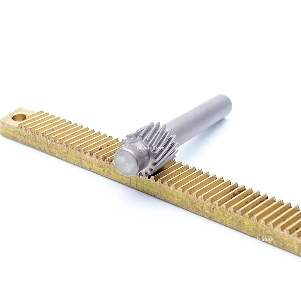 0.5M Optically Movable Rail Rack Helical Gear DIY Adjustment Sliding Table 40mm-500mm Length Rack 12/13/17 Teeth motor gear transmission gear