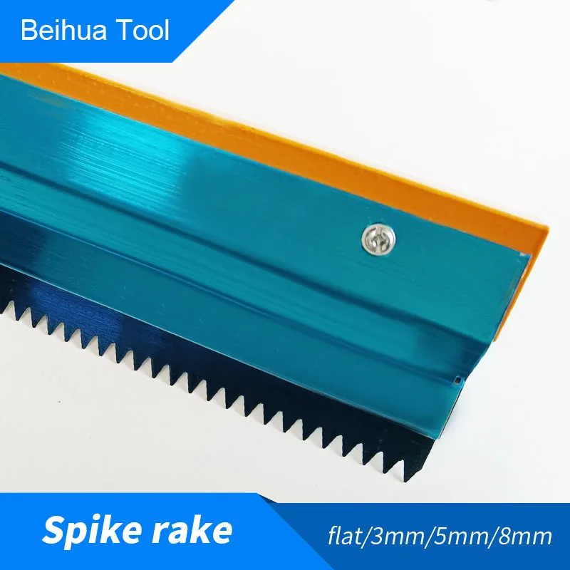 Stainless Steel Notched Squeegee Epoxy Cement Scraper Painting Coating Self  Leveling Flooring Gear Rake Construction Hand Tools (Scraping Teeth Height