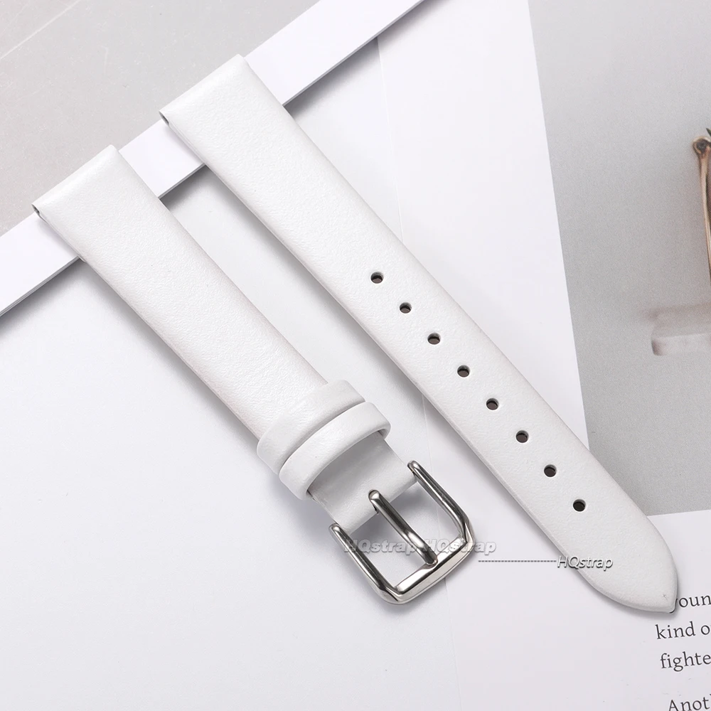 Elegant Slim Leather Watch Strap for Women – High-Quality Universal Replacement Watchband