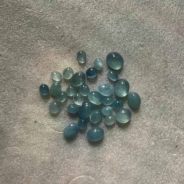 PANGEM-Wholesale 5pcs 100% Genuine Aquamarine 10-20mm Mixed Size - Main Image