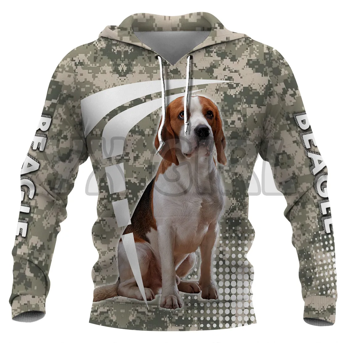 Camouflage Weimaraner 3D Printed Hoodies  Unisex Pullovers Funny Dog Hoodie Casual Street Tracksuit