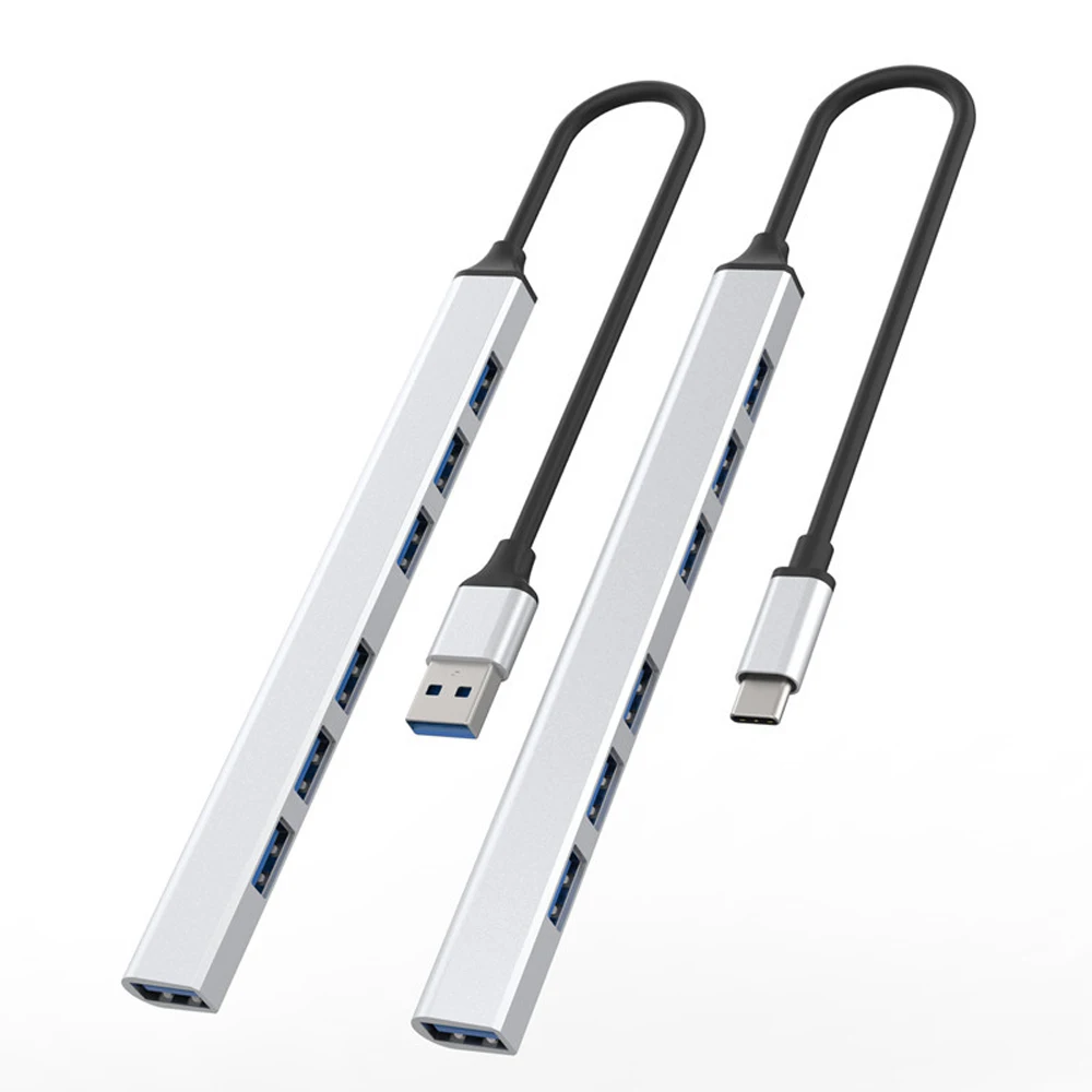 

Новый Компактный 7-портовый разветвитель из алюминиевого сплава USB 1 drag 7 подходит для ноутбуков