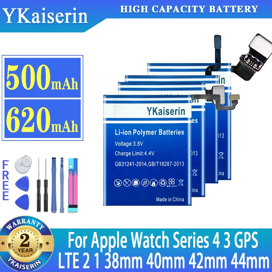 Batteria Ykaiserin Per Apple Watch Iwatch Series 1 2 3 4 Gps + Lte 2 1 38Mm 40Mm 42Mm 44Mm S4 S3 S2 S1 Batteria