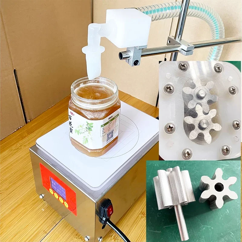 5KG Smart Honey Filling Machine 2025 New Commercial Gear Pump Driving Input Hone