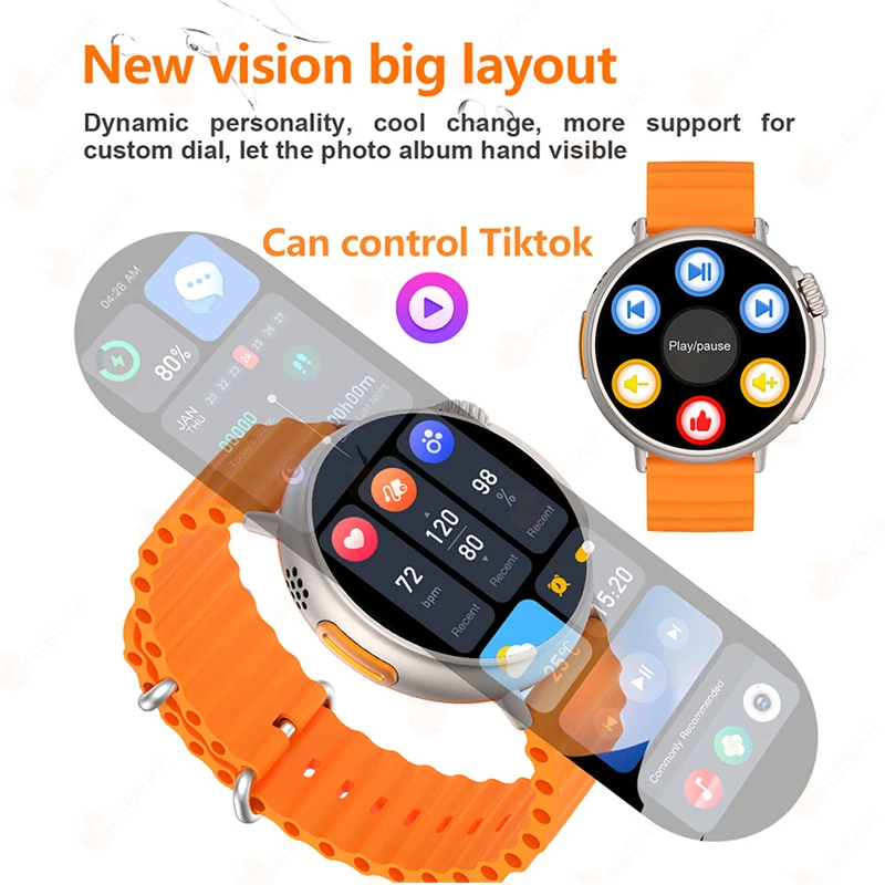 2020 ο Ʈ ġ  ȭ Ʈ ð  IP68  AMOLED ü ġ ũ ȵ̵ ios ȭ