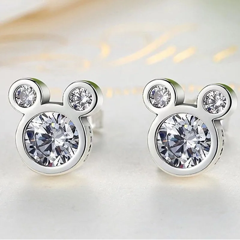 925 Sterling Silver Earrings Jewelry Wedding Engagement Party Gifts