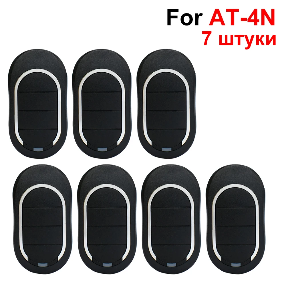 

7PCS For Keychain Barrier Alutech AT-4n Garage Remote Control 433.92MHz 4-button Automated Gate Door Transmitter for AT4N