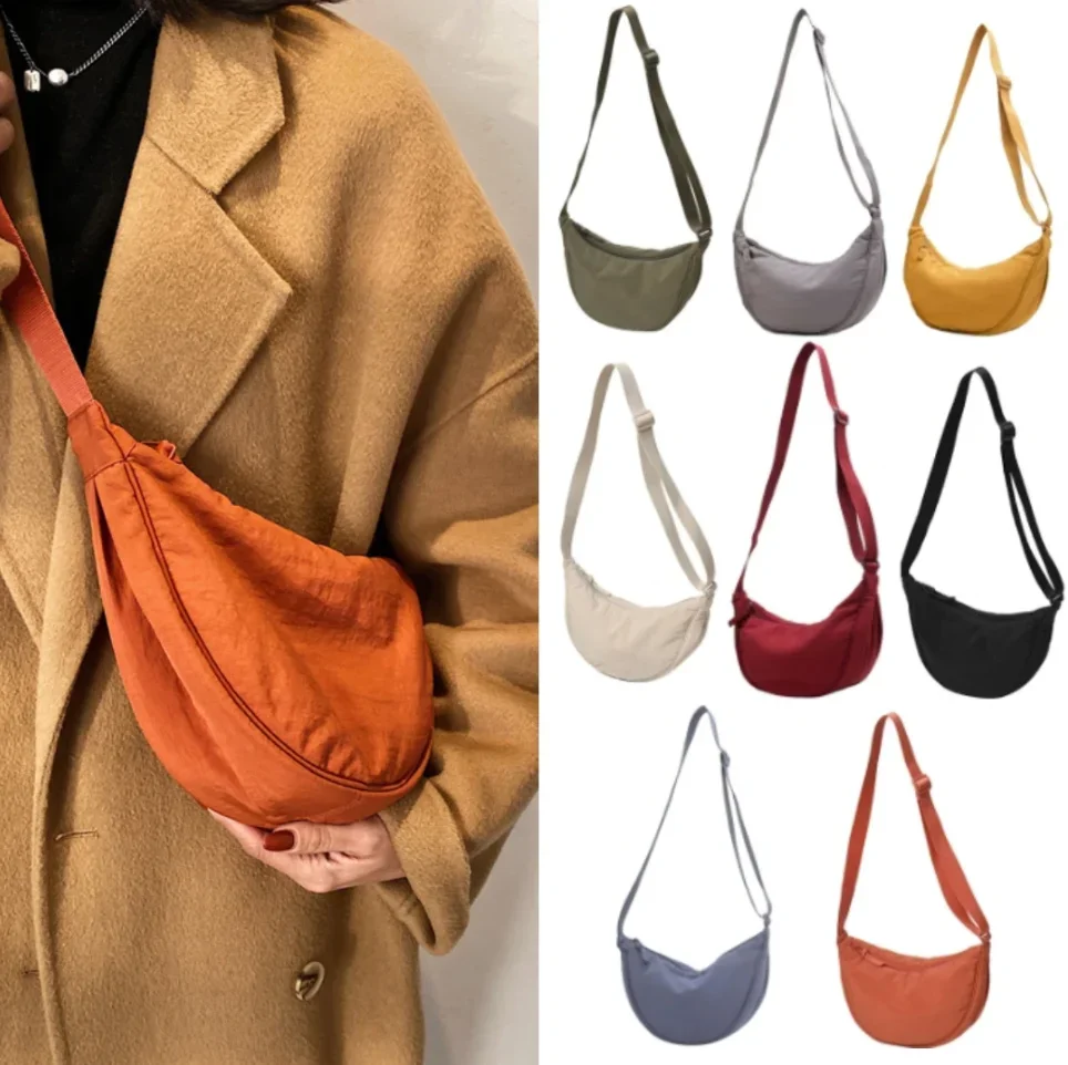 

Casual Nylon Hobos Crossbody Bag for Women Designer Shoulder Bags Large Capacity Tote Lady Travel Shopper Bag Female Purses 2024