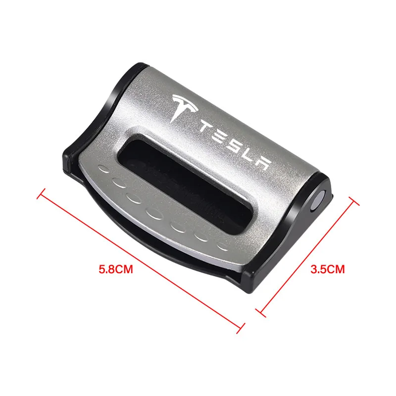 자동차 안전벨트 버클 클립 시트벨트 스토퍼 조절기 자동차 액세서리 테슬라 모델 3 2016-2020 데칼 TM3 TMX TMS 데칼