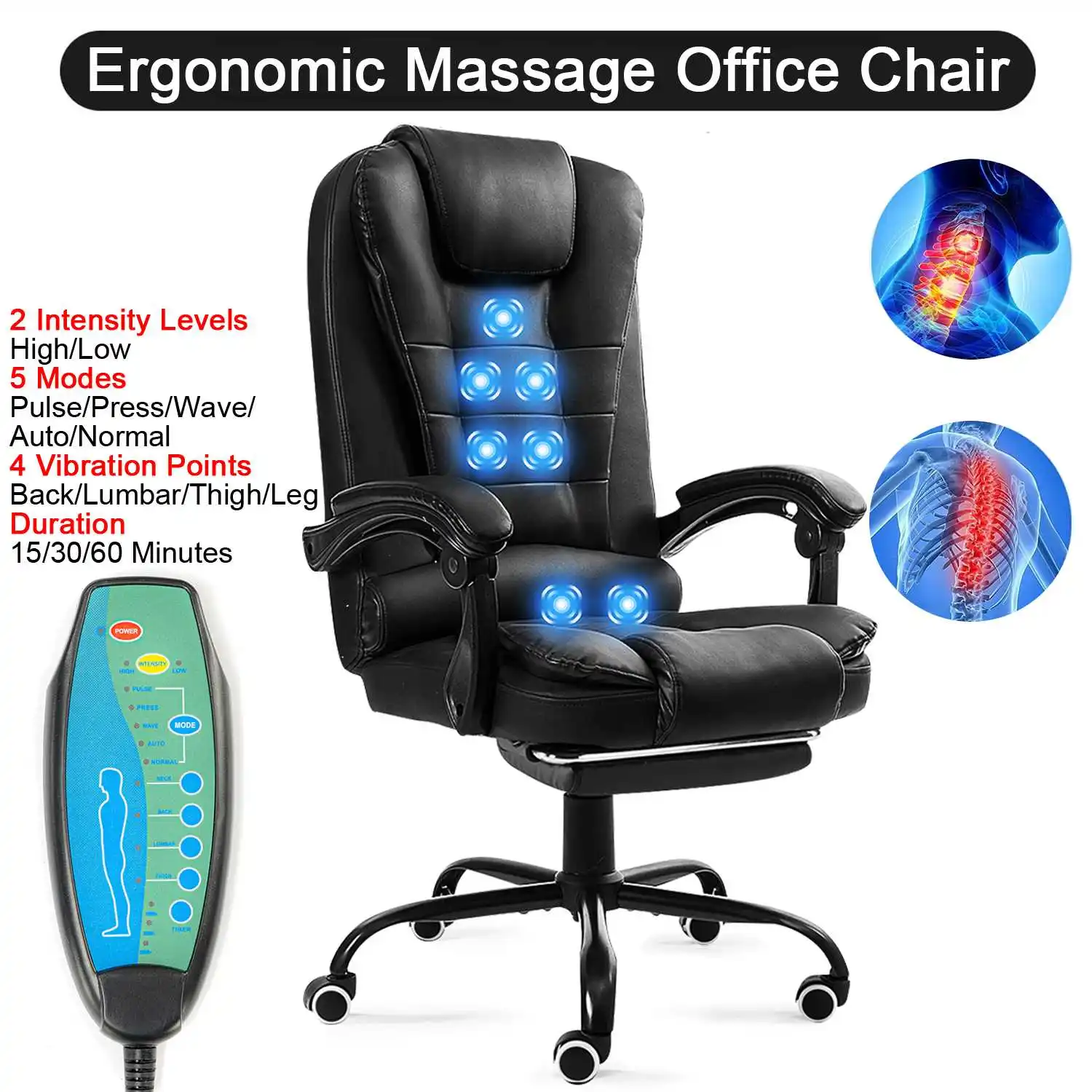 Generic high back ergonomic massage office chair Clearance