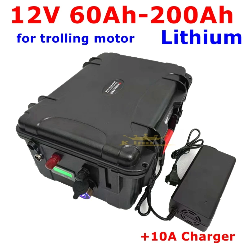 Rechargeable12V60Ah80Ah120Ah150ah180ah200ahLithiumIonBatteryforTrollingMotorBoat
