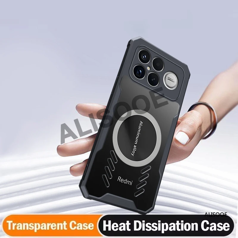 Enhanced Transparent Heat Dissipation Phone Case with Full Protection