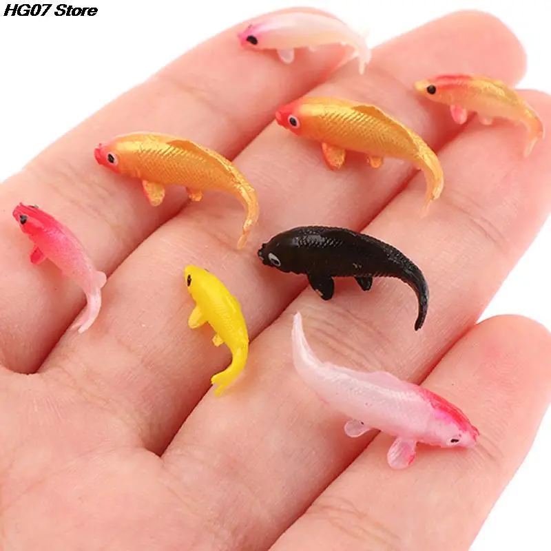 Pesciolini Koi In Ceramica In Miniatura &ndash; 10 Pezzi Per Casa Delle Bambole O Giardino Fatato