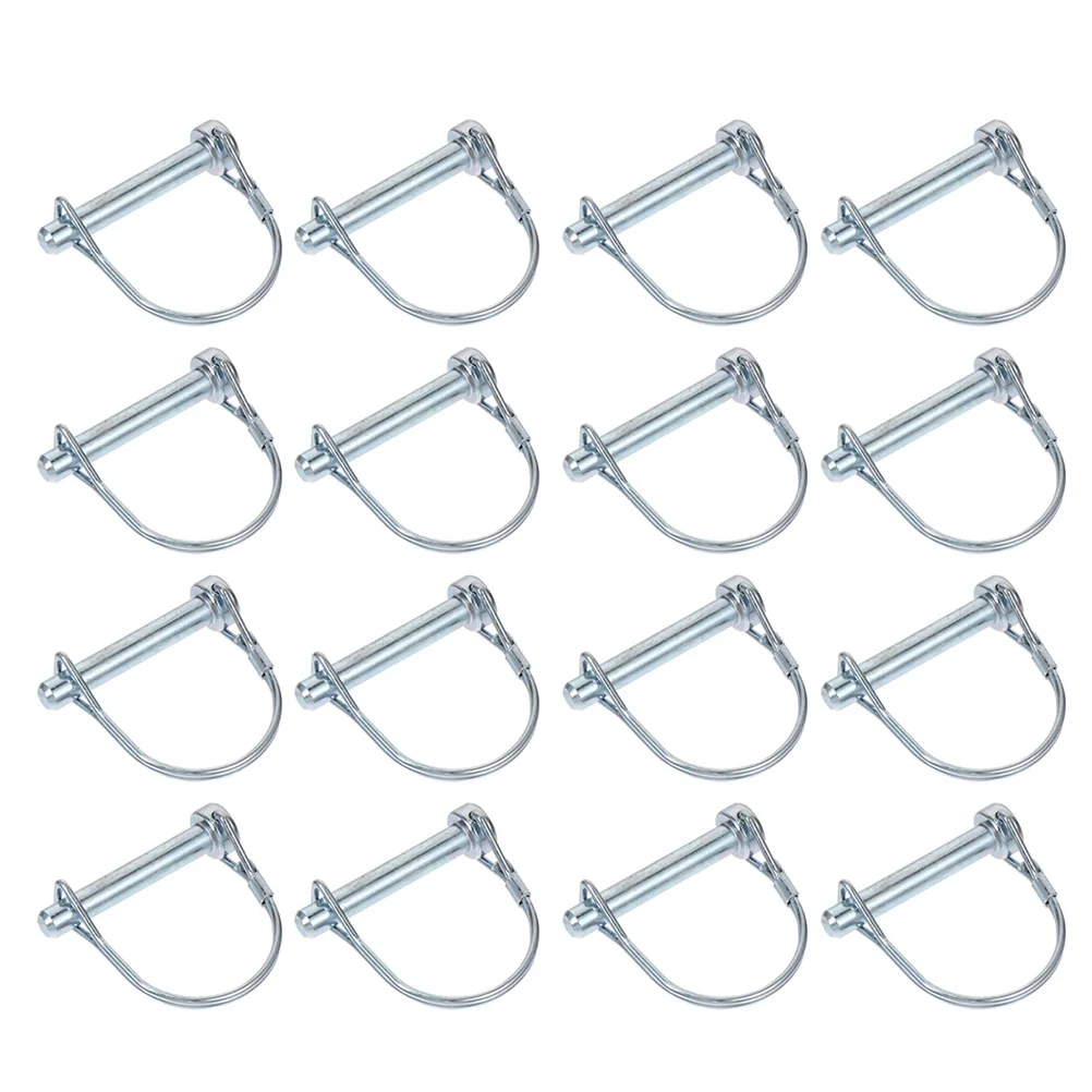 12Pcs D-Shaped Lock Pin Corrosion Resistant Coating for Truck Boat Trailer Coupling Systems Heavy Duty Shaft Locking Hitch