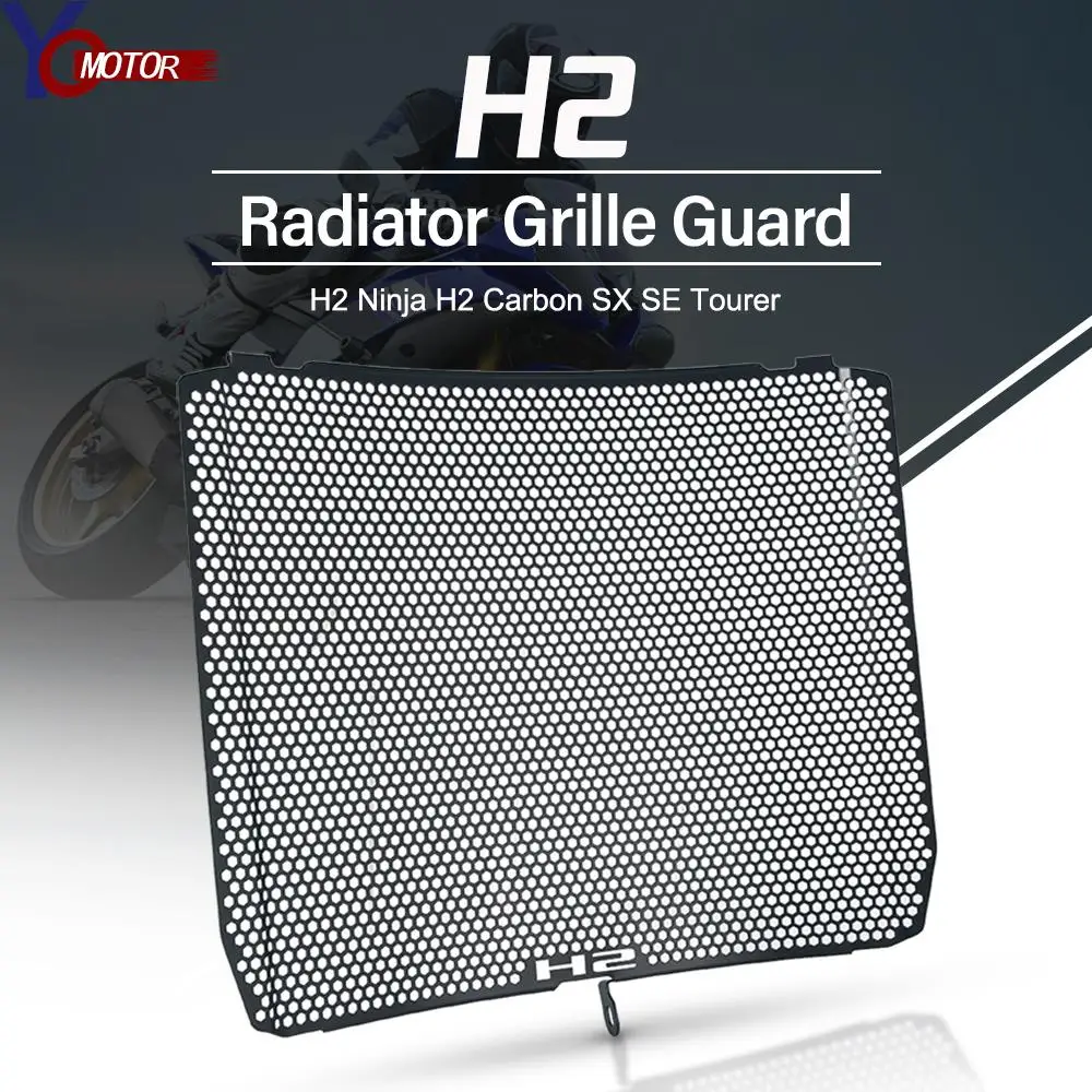 Per Kawasaki Ninja H2/Sx/Se/Carbon 17-20 H2R 15-20 H2 Sx/Performance/Tourer 2018-2020 Zh2 Copertura Della Protezione Della Griglia Del Radiatore Del M