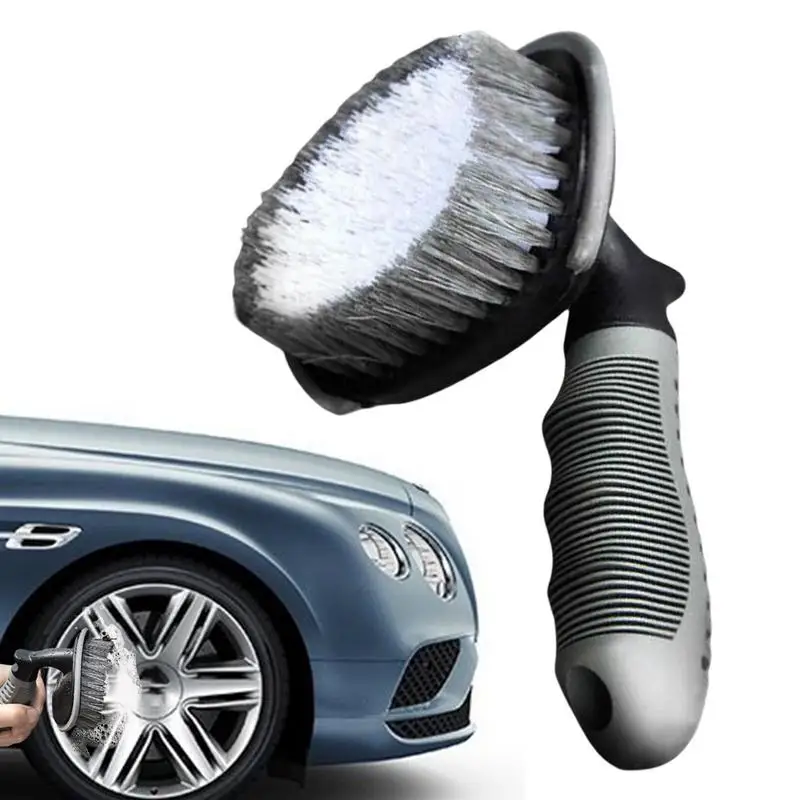 

Car Wash Brush Anti-Skid Rim Cleaner Brush Car Wash Kit For Cleaning Car Exterior A Easy Scrubbing Durable Soft Bristle Cleans