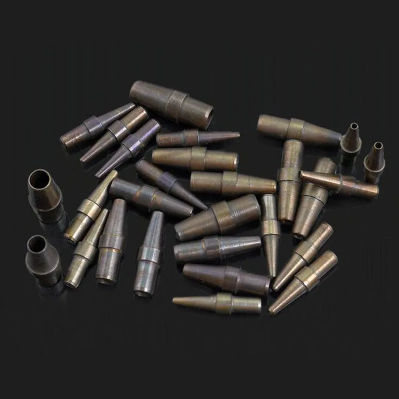 Leather Hole Puncher Leather Punching Awl Round Hole Punch Cutter Set Hole Punch Cutter Set Leather Hole Punch Leather Punch Tool Eyelet Installation Punch Tool Round Hole Punch Set Rivet Punch Tool 10Pcs Leather Punches Hole Cutting Special Tool For Punching Machine Replacing Scalp Leather DIY Accessories