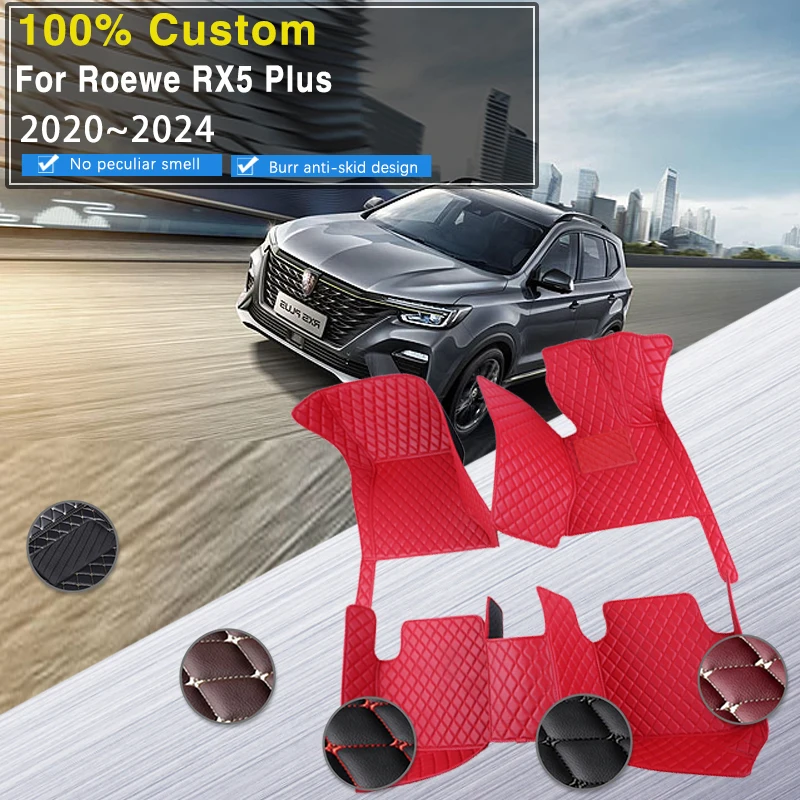 

Leather Car Mats For Roewe RX5 Plus 2020~2024 5seat Dirt-resistant Pad Floor Mat Carpet Foot Cover Tapis Voiture Car Accessories
