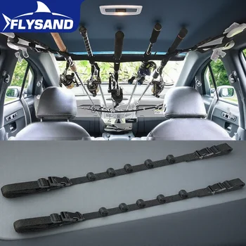 Comodo Supporto per Canna da Pesca con Cinghia per Veicoli, 1 Pezzo, Cintura Regolabile per Attrezzatura da Pesca, Accessori Portatili per Auto e Viaggi