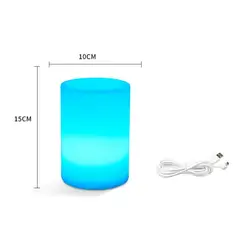 Tuya Wifi Smart LED Night Light Dimmable RGB Color Table Lamp APP Voice Control Timing Work With Alexa Google Home Assistant