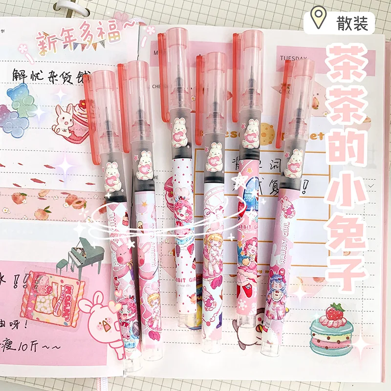 1Pcs + 10refill Fancy Gel Pens For Writing Papeleria Aesthetic Cosas Kawaii  Pens Parala Escu Stationery Supplies Christmas Pen