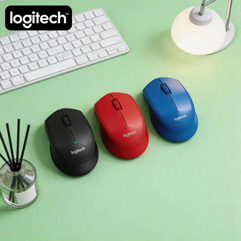 로지텍 M280 인체공학적 무선 마우스, 저소음 클릭, 10m 연결, 18개월 배터리 수명, 가정용 노트북용 빠른 설치