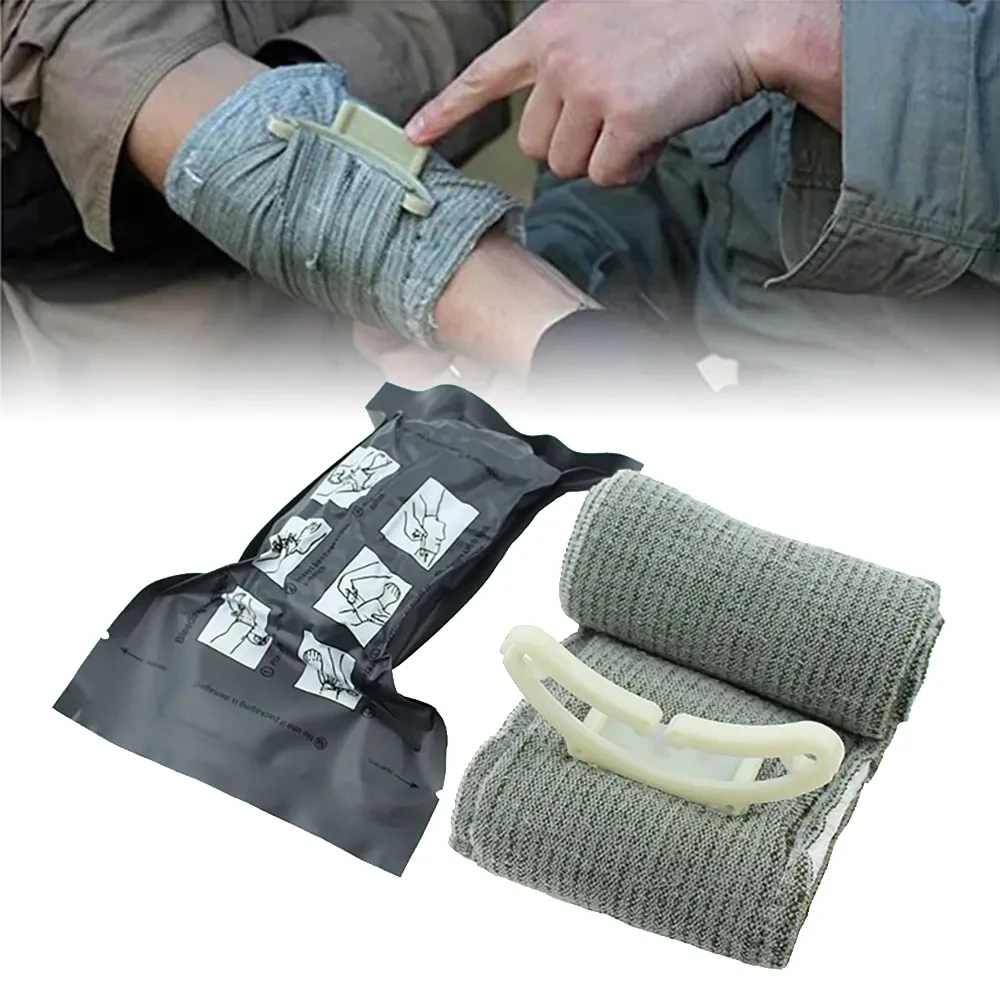 

Tourniquet Trauma Kit First Aid Hemostatic Survival Tactical Combat Medical Dressing Sterile Roll Israel Bandage Camping Hiking