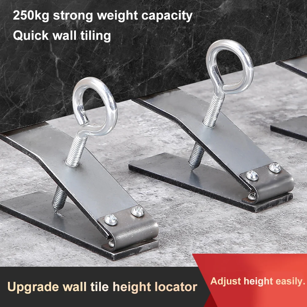 Tile Height Regulator Adjustable 1-5.5cm Wall Ceramic Tile Locator 250KG Support Galvanized Steel Lifter Leveling Device
