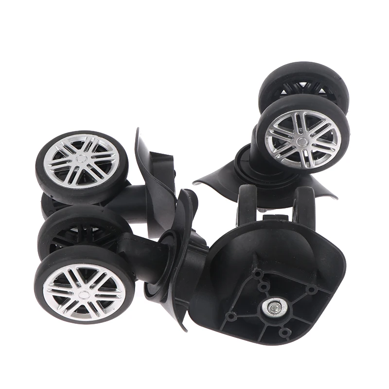 Luggage Wheels 2 Pairs Case Universal Wheels Trolley Case Wheel Repair Parts Accessories