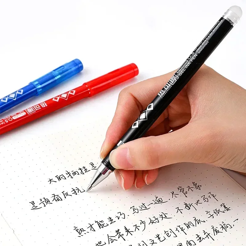 12pcs/set Erasable Neutral Pen 0.5mm Multi-color Ink Writing Exam Neutral Pen School Office Stationery Supplies