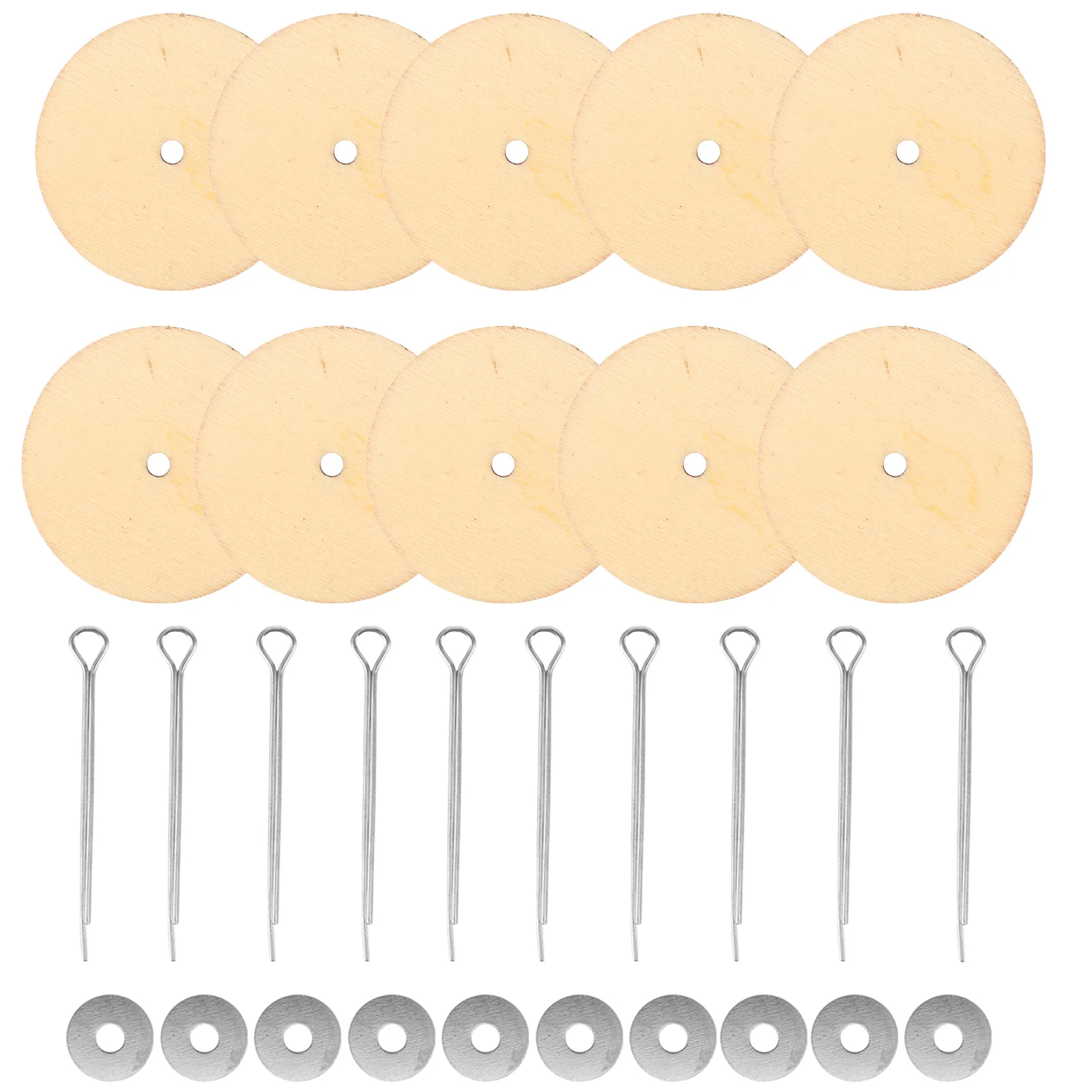 

20 Set Toys Joints Supplies Dolls Accessories Bear Wooden Making Craft