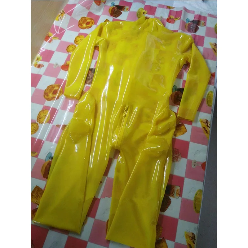 

Латексный костюм кошки желтого цвета с искусственной резиной боди ручной работы комбинезон для мужчин индивидуальная одежда