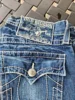 Retro American High Waisted Jeans Y2K Denim Trousers Hip Hop Gothic Pocket Embroidered Blue Baggy Jeans Women Leisure Streetwear 3