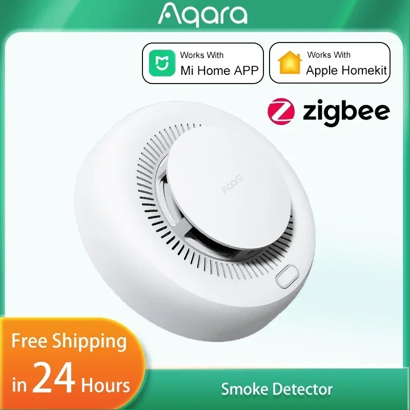 Aqara Smoke Alarm Detector Sensor Highly Sensitive Smoke Detection Work With Homekit Zigbee 3.0 Homekit Mi Home