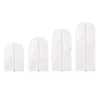 3764 Clothes Dust Cover Hanging Bag Clothes Dust Cover Suit Hanging Long Down Jacket Household Transparent Coat Bag 5PCS/LOT 5