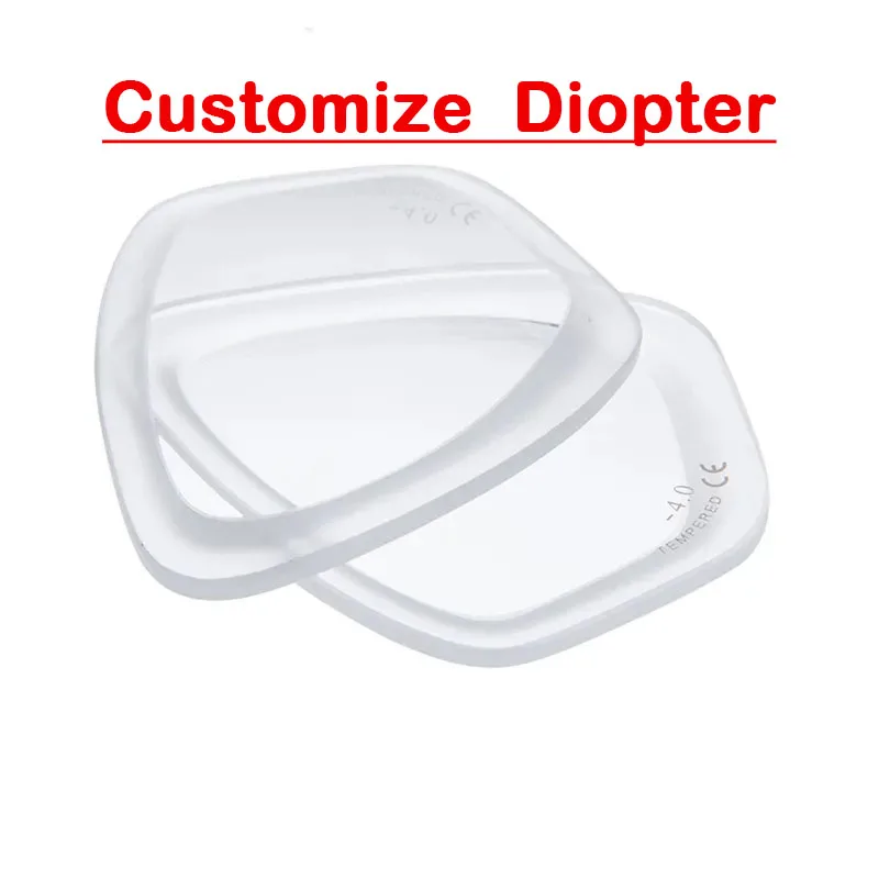 Customize Optical Adult Corrective Diving Mask Myopia Glass Lens Swimming Mask Diopter from -1.5 to -5.0 Pack In Black Box diving mask