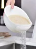 1/3pcs- Colander Rice Bowl Drain Basket Fruit Bowl Washing Drain Basket with Handle Washing Basket Home Kitchen Organizer 1