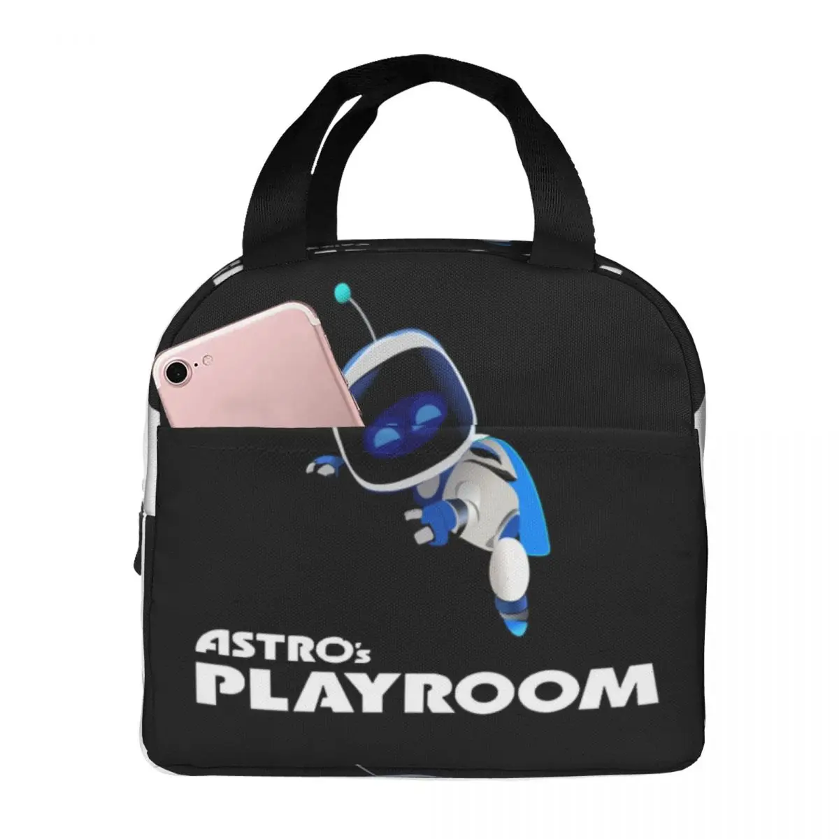 

Astrobot Playroom Lunch Bags Insulated Bento Box Lunch Tote Leakproof Picnic Bags Cooler Thermal Bag for Woman Student Office