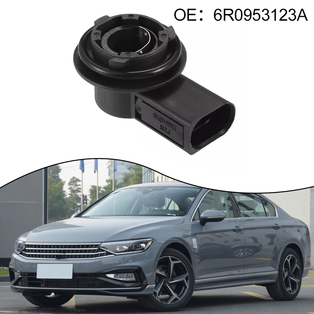 1x Car Light P21W-Bulb Lamp Holder Socket 6R0953123A Golf Replacement Parts Daytime Lighting Running Light Bulb Holder