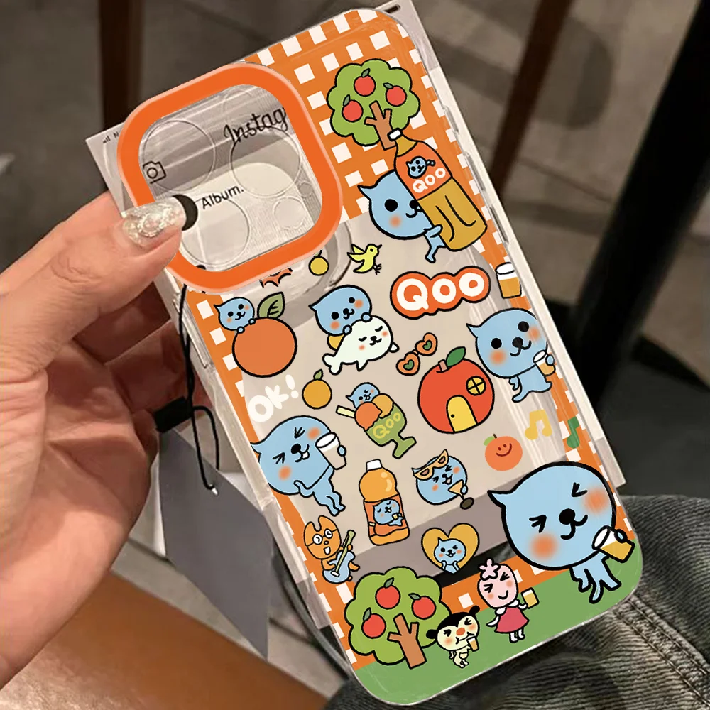 Adorable Cartoon Qoo Clear Back Phone Case