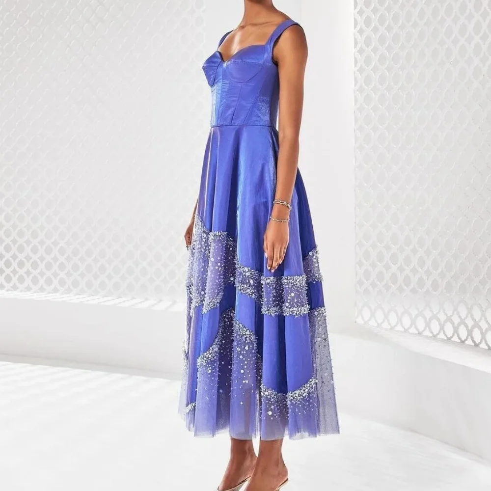 

Muloong Sweetheart Ankle-Length Women Elegant And Pretty Luxury Prom Dress