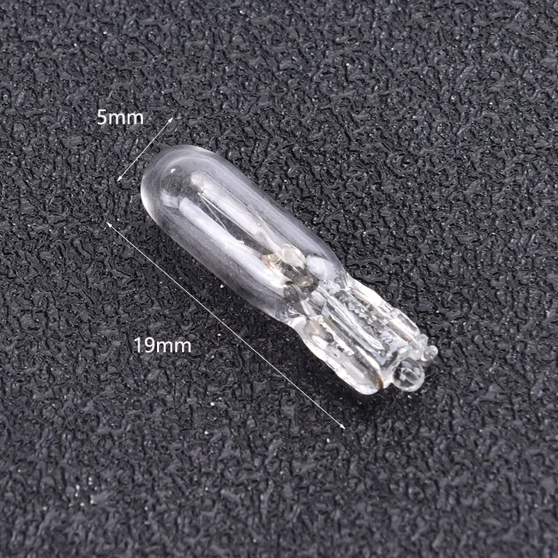 รูปสินค้า หลอดไฟ T5 สำหรับรถยนต์ 12V 1.2W 10 ชิ้น/แพ็ค