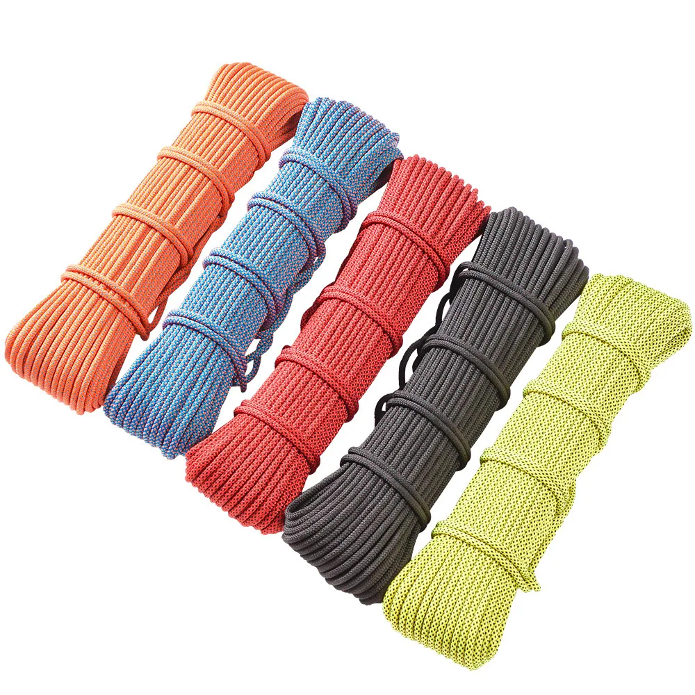 Outdoor Paracord Rock Climbing Rope Accessories Cord 6mm Diameter Xinda  High Strength Paracord Safety Rope Survival Tools