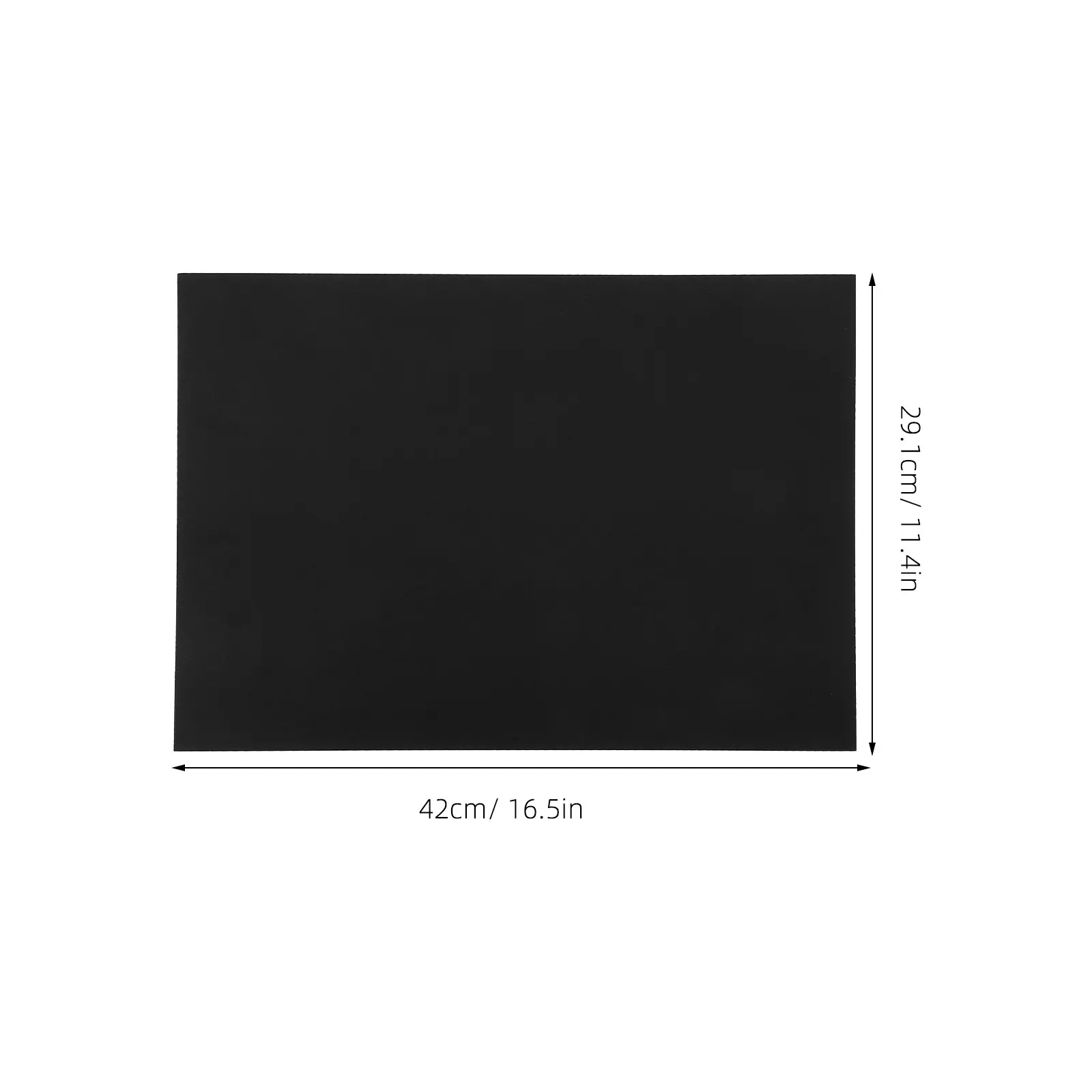 OfficeTree Cartoncino Nero A3 130g - 50 Fogli per Bricolage, Pittura e Scrapbooking - Album Carta Nera