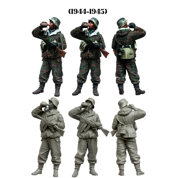

1/35. Питьевая вода для солдатиков. Набор из смолы WW2, солдаты GK, военные предметы, комбинация сцены без покрытия, без цвета