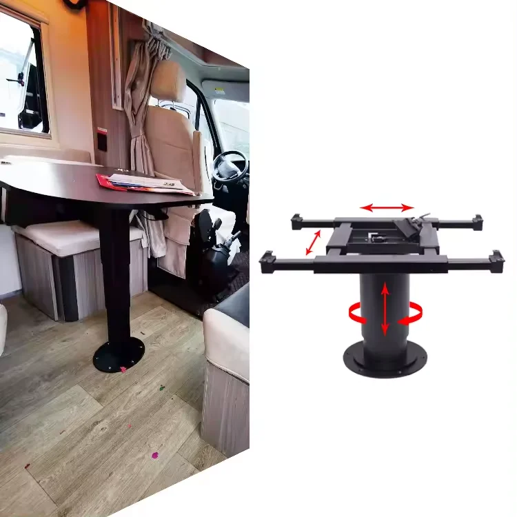 Pneumatic-Raised-RV-Camper-Adjustable-Table-Legs-Adjustable-Height ...