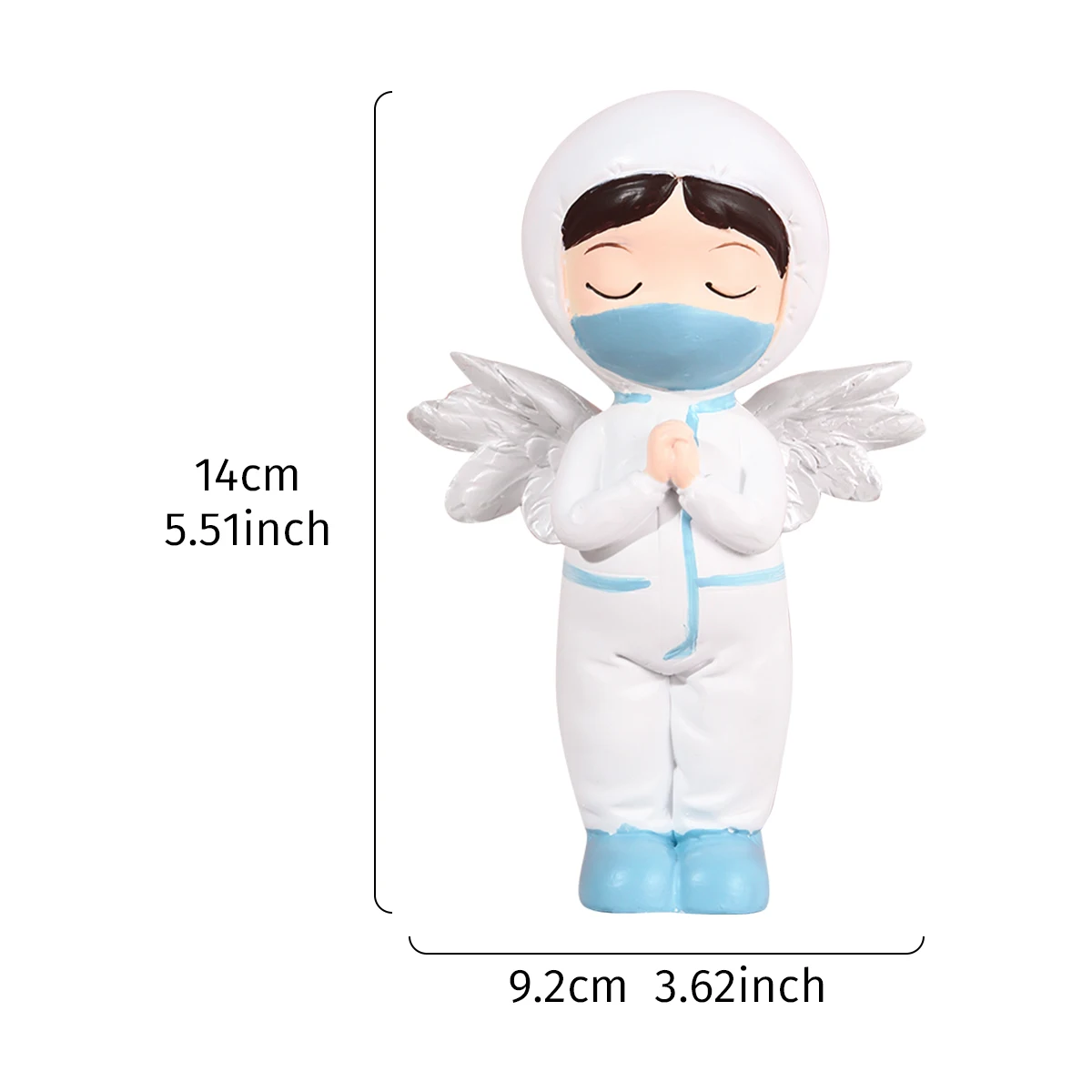 1PC, Angel in White, home living room coffee table, bedroom decoration, soft furnishings, gifts