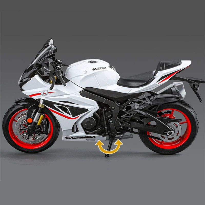 1/9 Suzuki GSX-1000R Alloy Racing Motorcycle Diecast Street Sports Motorcycle Model High Simulation With Light Children Toy Gift 6