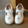 Disney Frozen Elsa 2024 Spring Autumn New Girls Soft Sole Princess Leather Shoes Non-slip Casual Shoes Baby Toddler Shoes Show 1